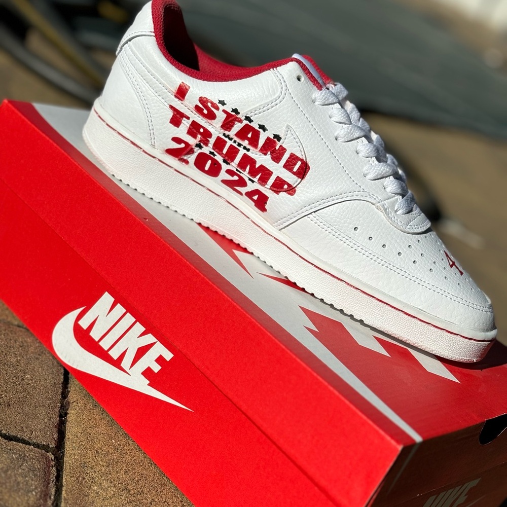 For all my MAGA fans, this one is for you!! Custom President Trump 2024 Sneakers - Picture 3 of 9